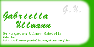gabriella ullmann business card